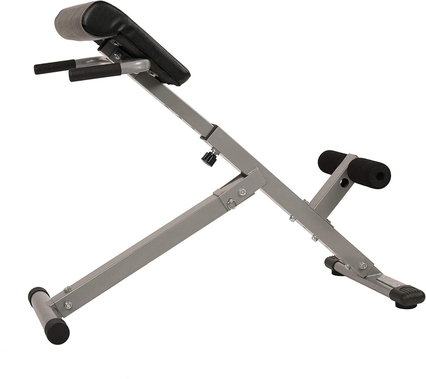Health & Fitness Foldable Roman Chair w/ Back Extension & Dip Station for Home Gym