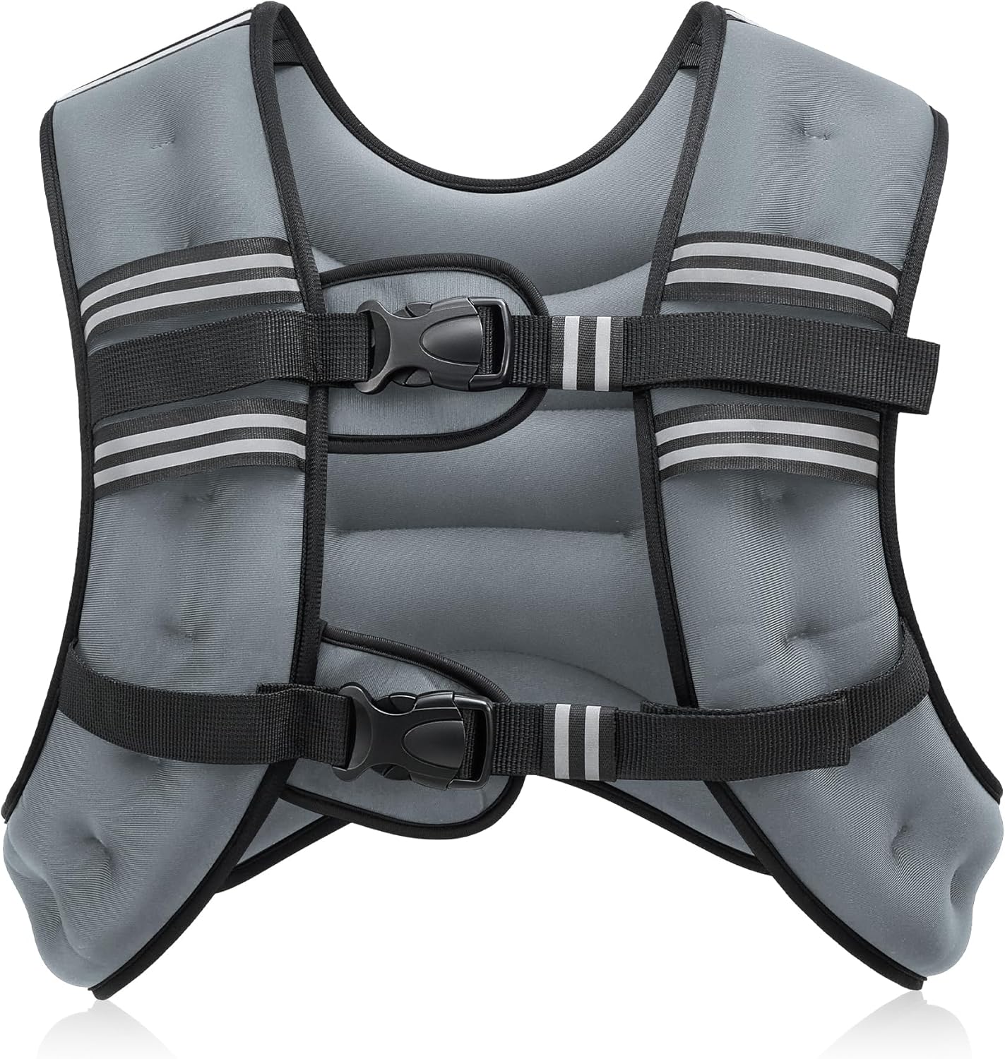 Adjustable Weighted Vest with Reflective Stripes – 6lb to 30lb for Running, Workout, Strength Training & Weight Loss