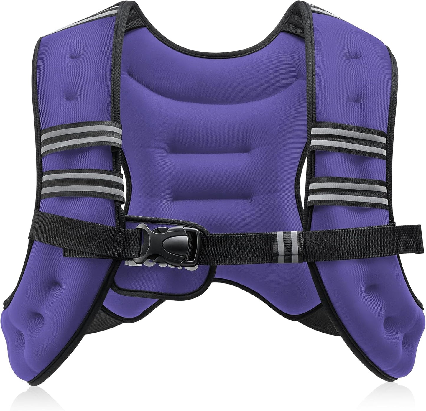 Adjustable Weighted Vest with Reflective Stripes – 6lb to 30lb for Running, Workout, Strength Training & Weight Loss