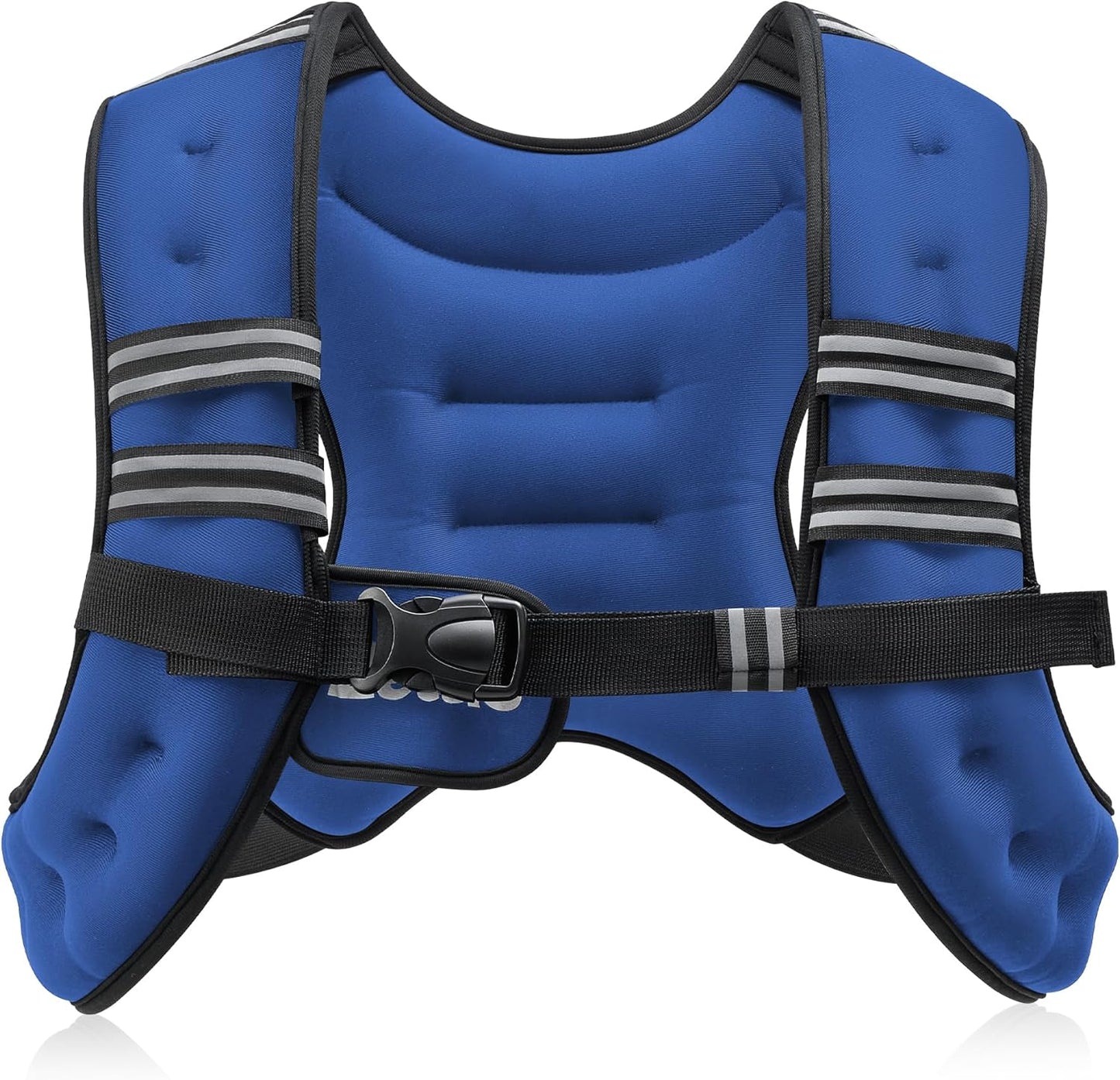 Adjustable Weighted Vest with Reflective Stripes – 6lb to 30lb for Running, Workout, Strength Training & Weight Loss