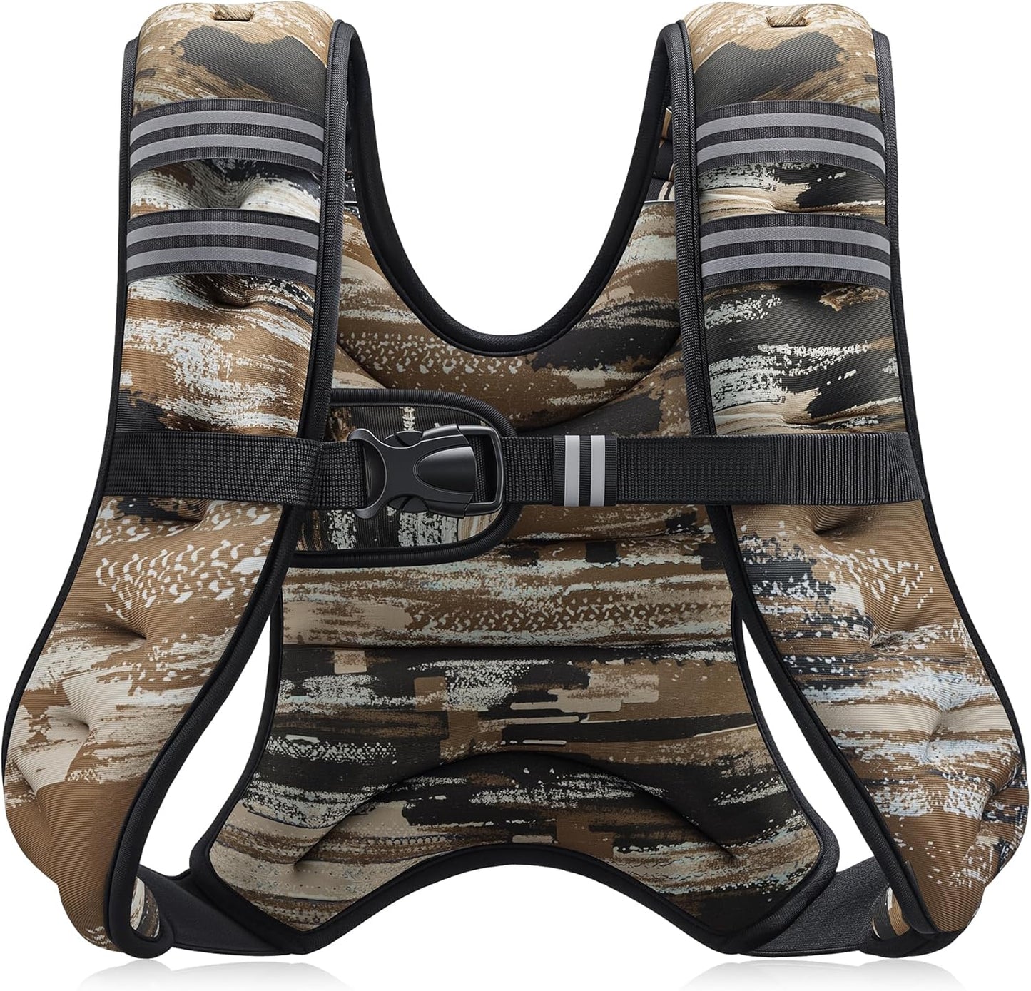 Adjustable Weighted Vest with Reflective Stripes – 6lb to 30lb for Running, Workout, Strength Training & Weight Loss