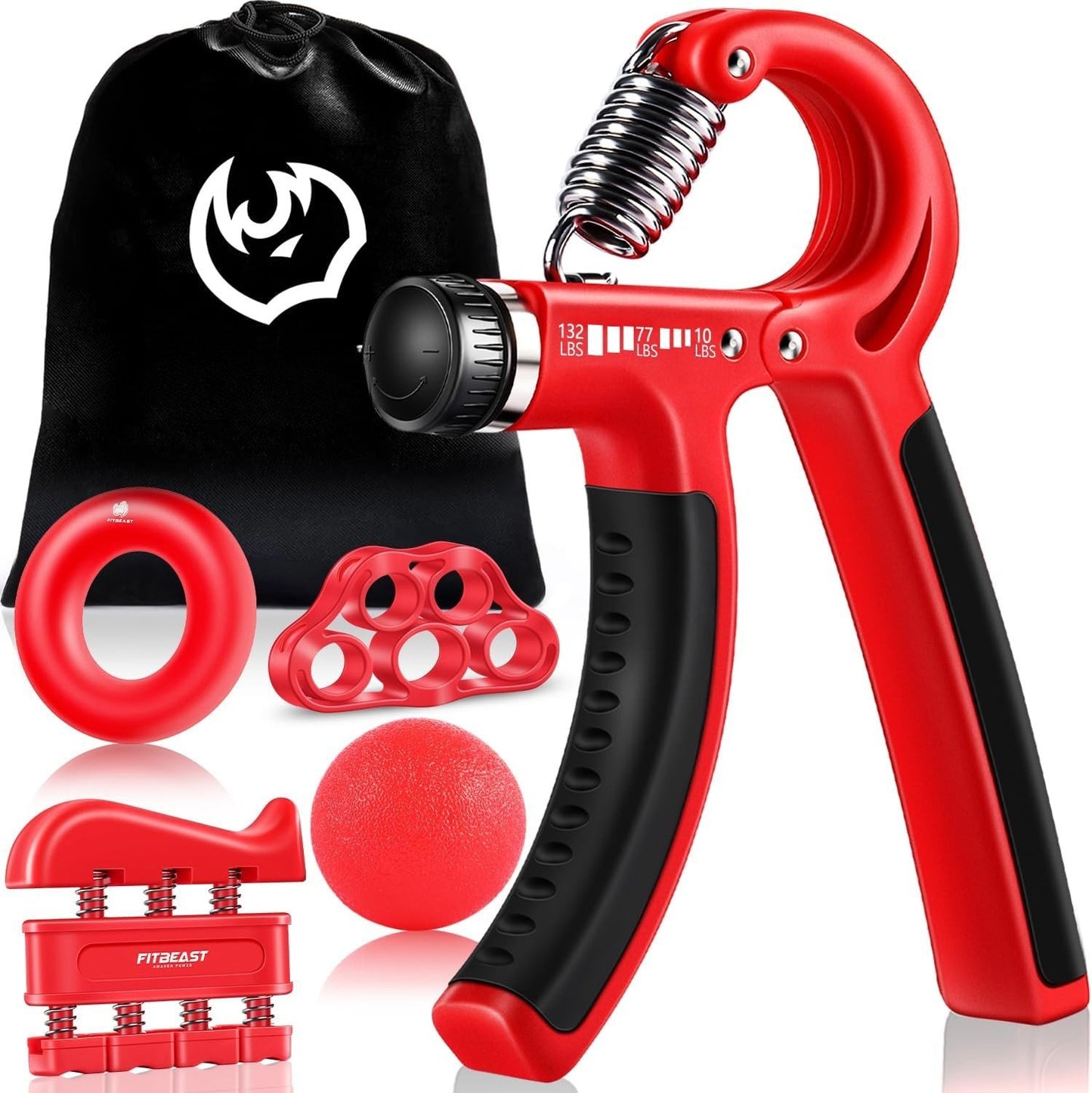 Grip Strengthener Forearm Strengthener Hand Grips Strengthener Kit - 5 Pack Adjustable Resistance