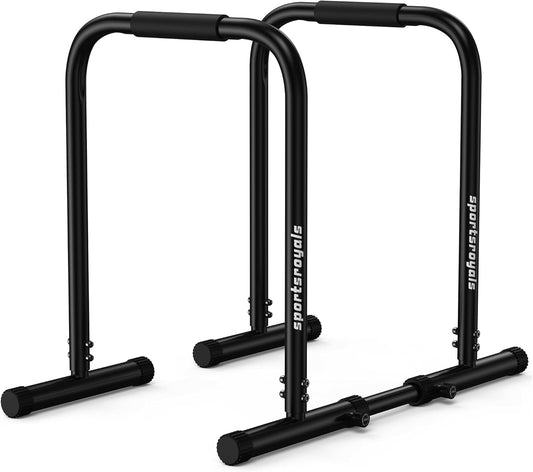 StackCore Adjustable Dip Bar Station for Home Gym - 400 LBS Heavy Duty Calisthenics Parallel Bars