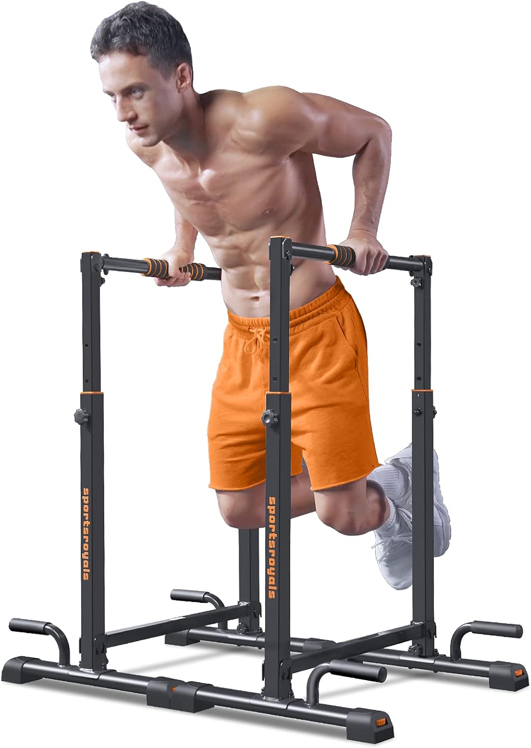 StackCore Adjustable Dip Bar Station for Home Gym - 400 LBS Heavy Duty Calisthenics Parallel Bars