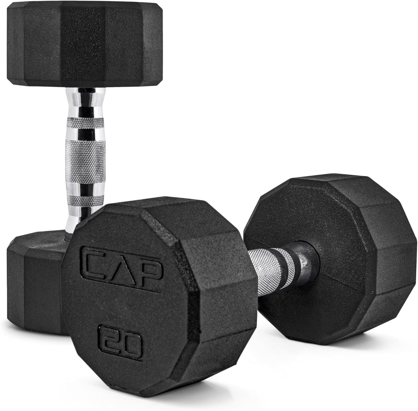 CAP Barbell Coated Dumbbell Weight | Multiple Options Pairs & Sets