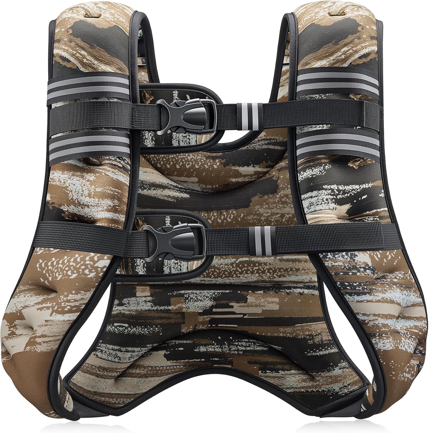 Adjustable Weighted Vest with Reflective Stripes – 6lb to 30lb for Running, Workout, Strength Training & Weight Loss