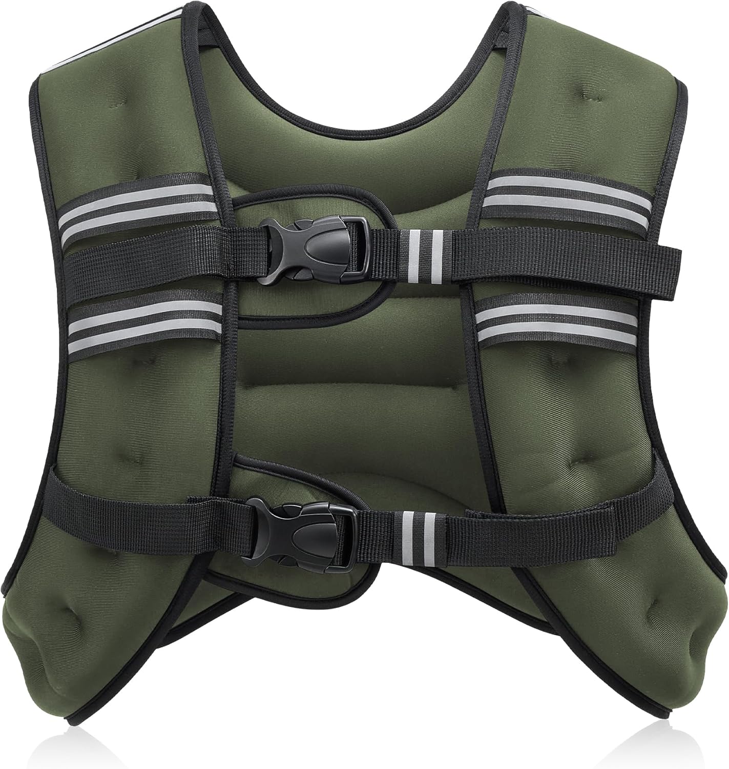 Adjustable Weighted Vest with Reflective Stripes – 6lb to 30lb for Running, Workout, Strength Training & Weight Loss