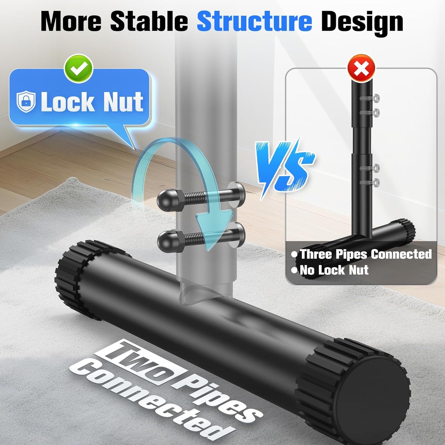 StackCore Adjustable Dip Bar Station for Home Gym - 400 LBS Heavy Duty Calisthenics Parallel Bars
