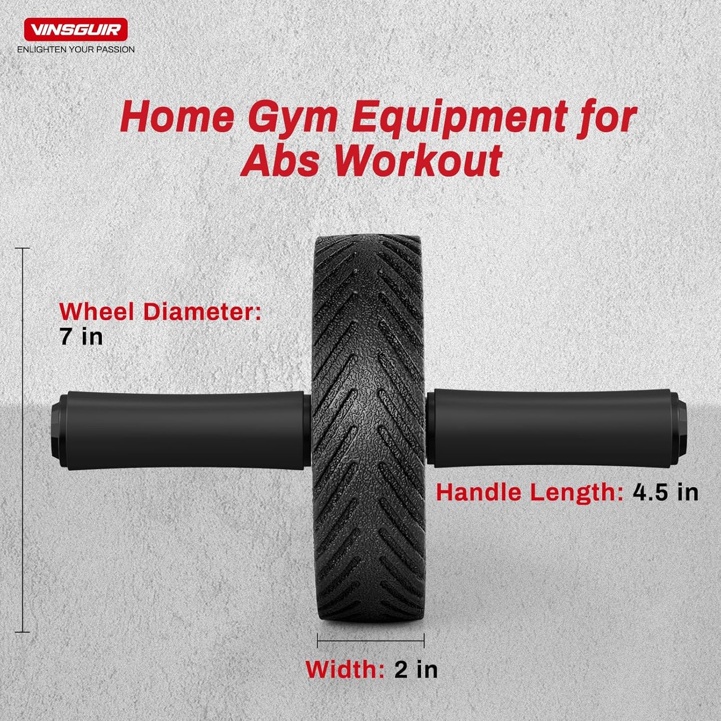 Ab Roller Wheel for Core Strength Training - Premium Non-Slip Exercise Workout