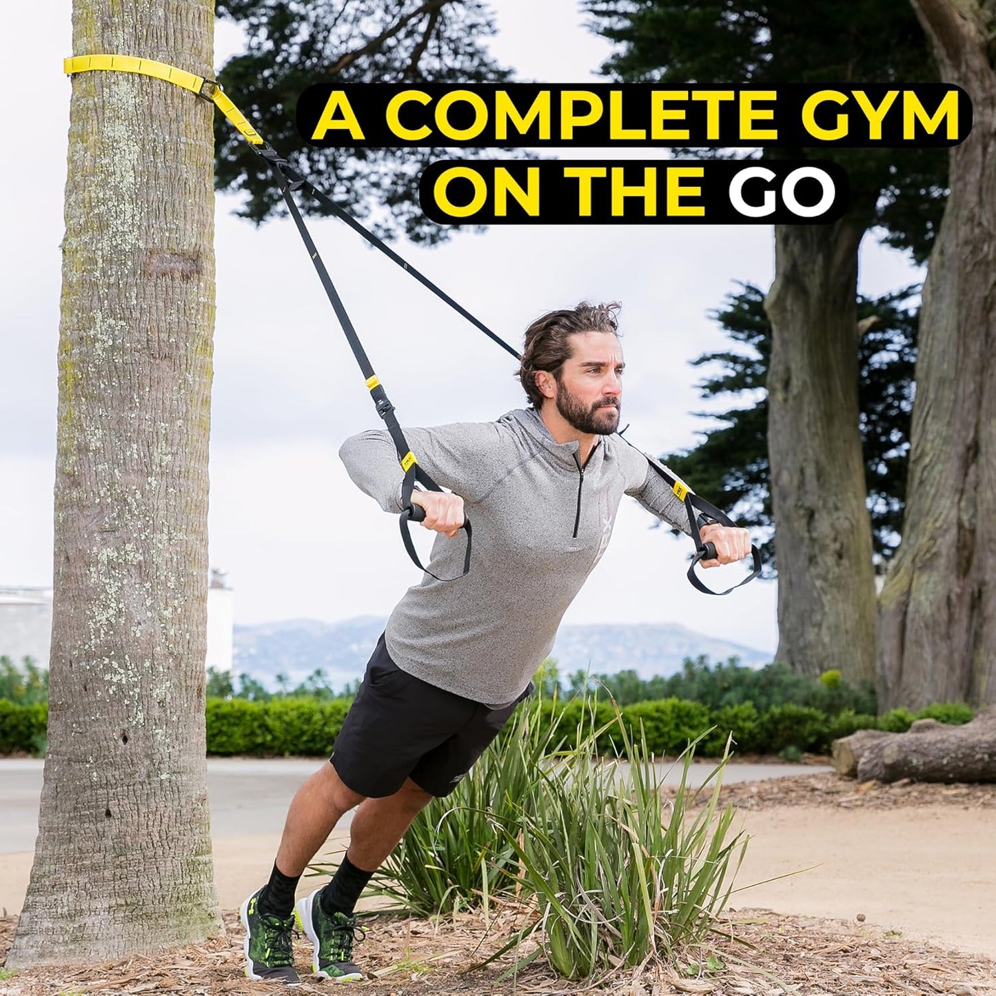 Suspension Trainer, At Home, Portable Gym Workout, For Strength Training, Full Body Exercise Equipment