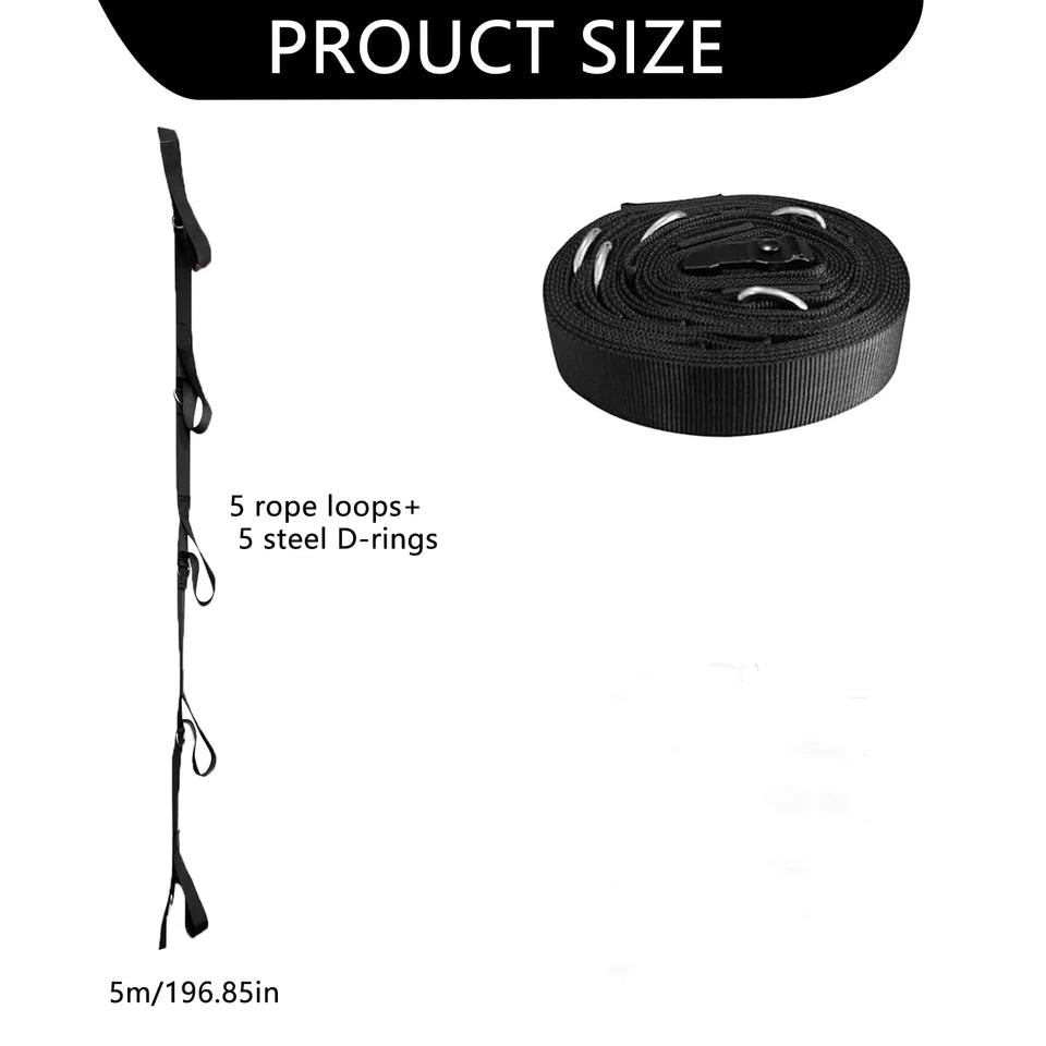 Multi-point Door Anchor Resistance Band: A Safe Door Anchor Gym For Home Fitness, Portable Exercise Resistance Band Door Anchor