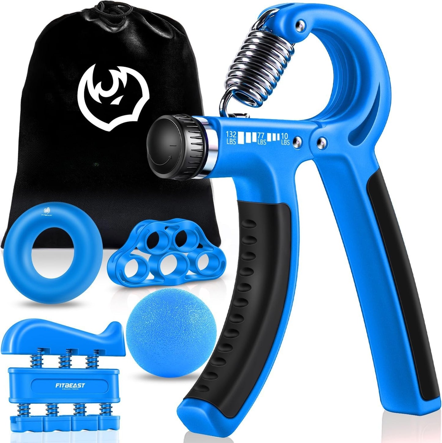 Grip Strengthener Forearm Strengthener Hand Grips Strengthener Kit - 5 Pack Adjustable Resistance